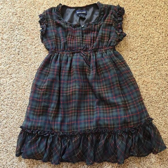 Ralph Lauren Girls Flowy Christmas Dress - Picture 1 of 4
